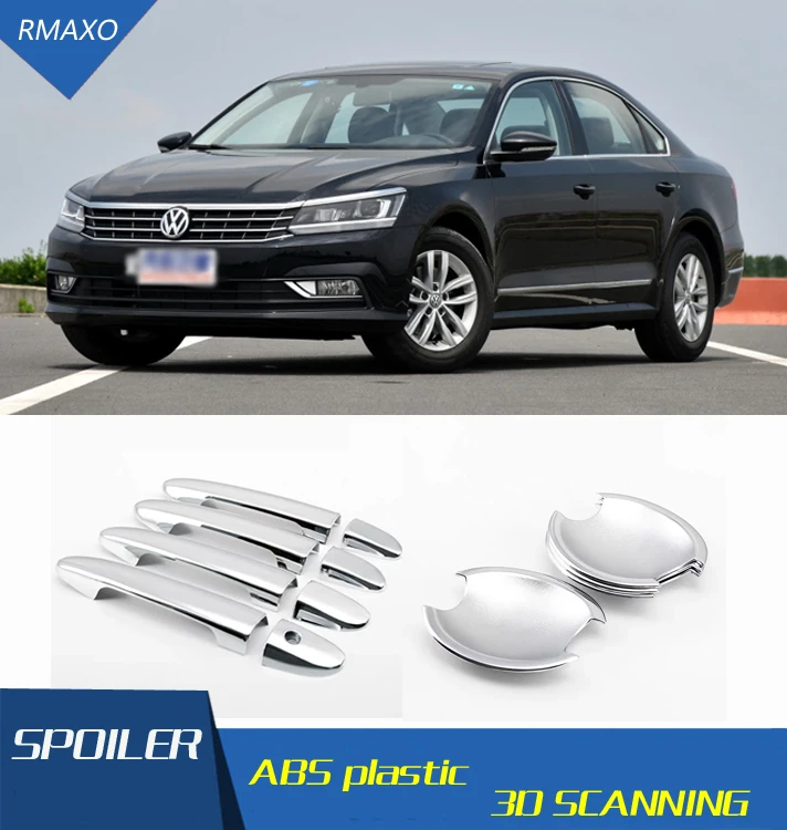 Роскошные хромированные Чехлы для ручек внешней двери Volkswagen Passat 2011-2018