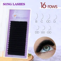 song lashes wholesale price eyelash extensions for salon soft thin tip length 16 17 18 19 20 mm eyelash extension