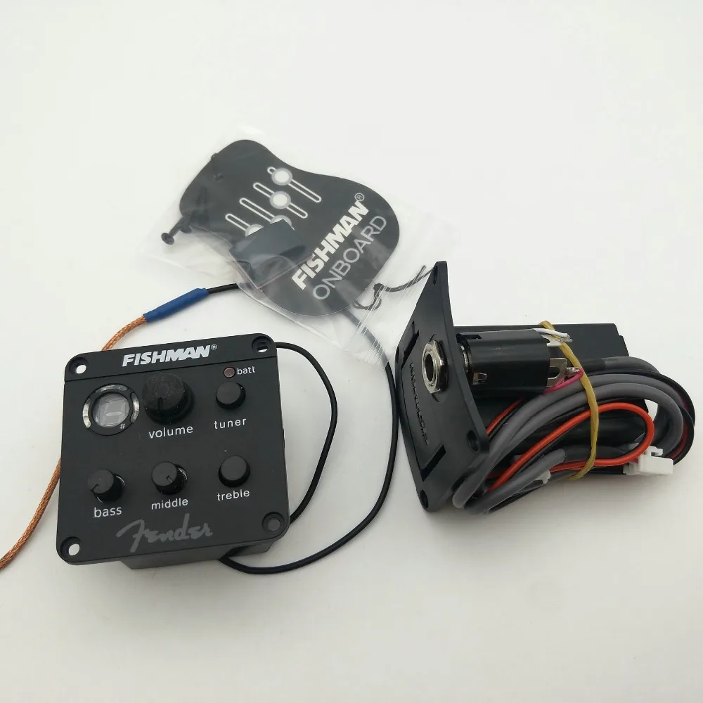 Fishman ISYS EQ тюнер пьезо система предусилителя для адаптеры акустической