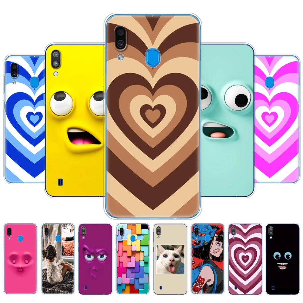 Чехлы для Samsung Galaxy M20 чехол M205f Мягкая силиконовая задняя крышка телефона M10