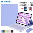Чехол с клавиатурой для iPad Pro 11 2021, iPad 2021 Pro, русская, испанская, иврит, Арабская, Корейская сенсорная клавиатура