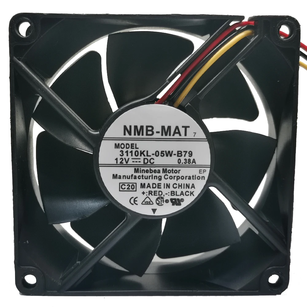 Новый оригинальный бренд NMB 3110kl-04w-b79 DC12V 0.38a Коммутатор Cisco трехпроводный