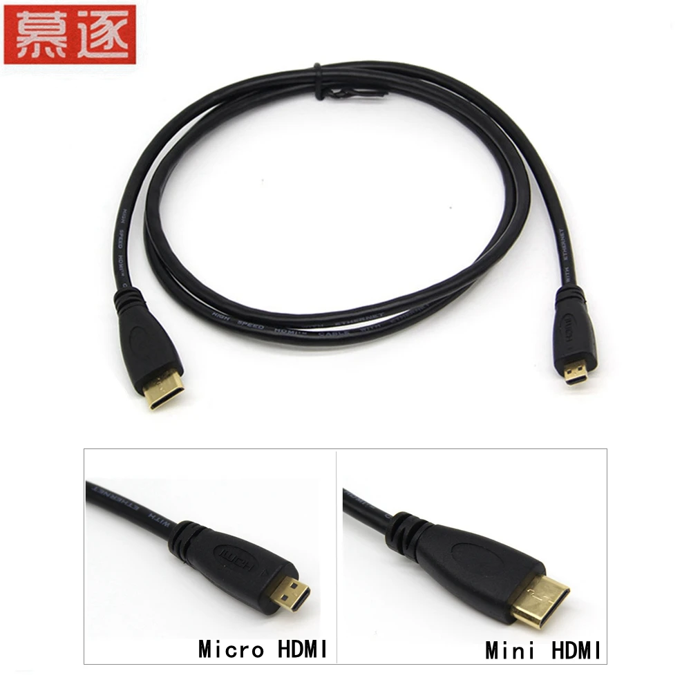 Совместимый с HDMI мини-кабель 1 4 папа-папа Micro папа видеокабель типа C-D адаптер