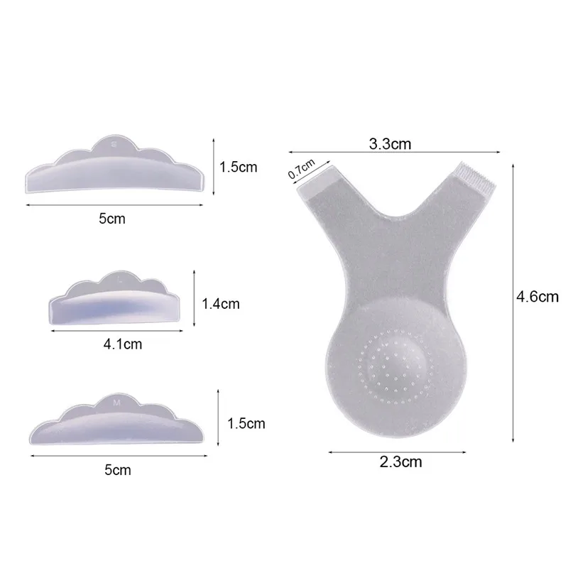 5 Pairs New Silicone durable eyelash permanent Perm Curler Curling Root Lifting False Fake Eyelash Shield Pad maquillaje patches