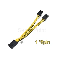 well tested 1 6pin male to dual 6pin female video card vga power adapter cable for dell server 48570 28k 0006 p00