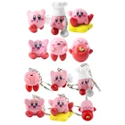 6 шт.лот Ainme Kirby фигурка игрушка шеф-повар с ложкой звезда Waddle Dee Doo брелок модели игрушек