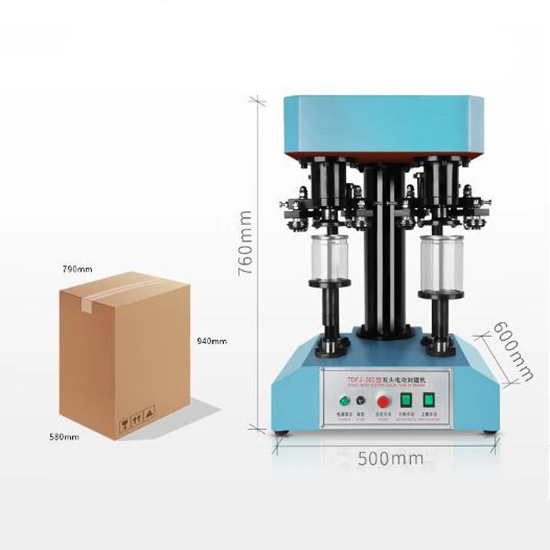 Автоматическая электрическая машина для запечатывания банок с двойной