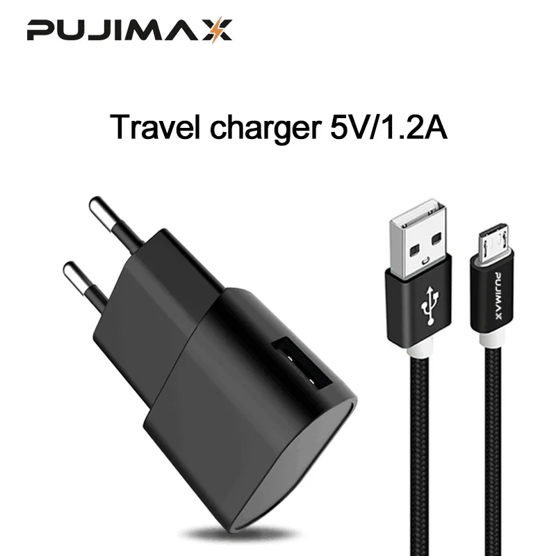 PUJIMAX 5V 1.2A USB настенное/дорожное зарядное устройство портативное для мобильного
