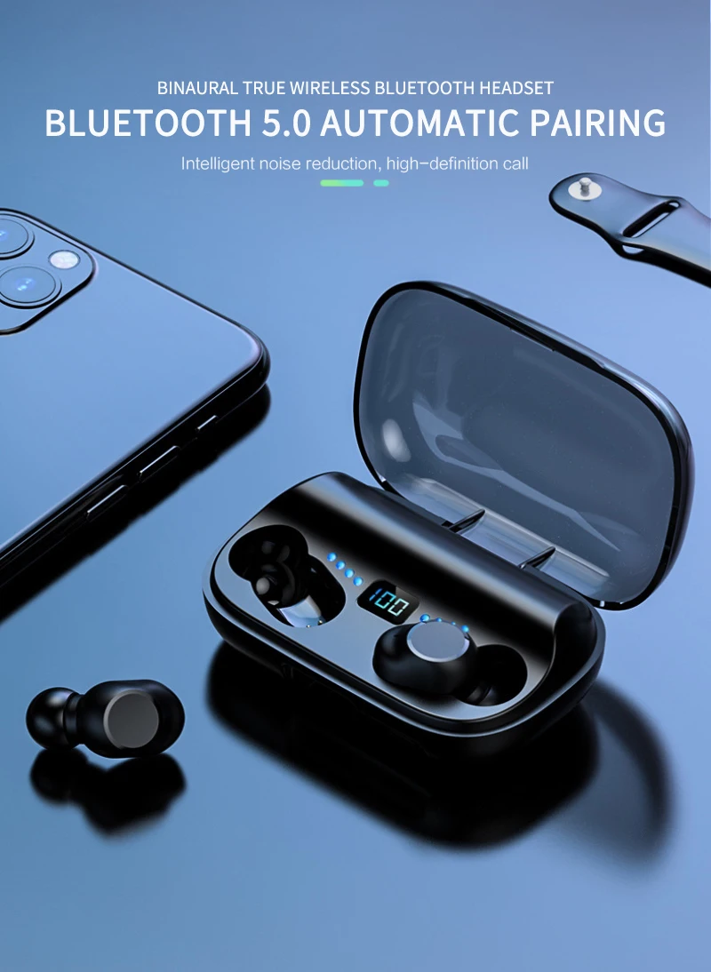 TWS наушники с поддержкой Bluetooth 5 0 и сенсорным управлением|Наушники гарнитуры| |