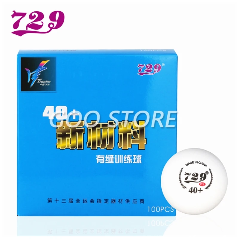 

100 balls 729 Friendship table tennis balls seamed 40+ plastic training ball 2018 new material poly ping pong balls