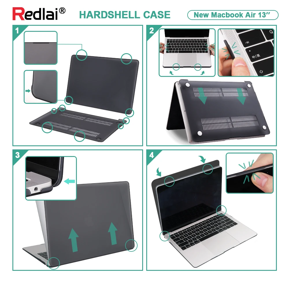 Матовый пластиковый жесткий чехол с градиентом для 2020 MacBook Air Pro 13 16 дюймов M1 A2338 A2337