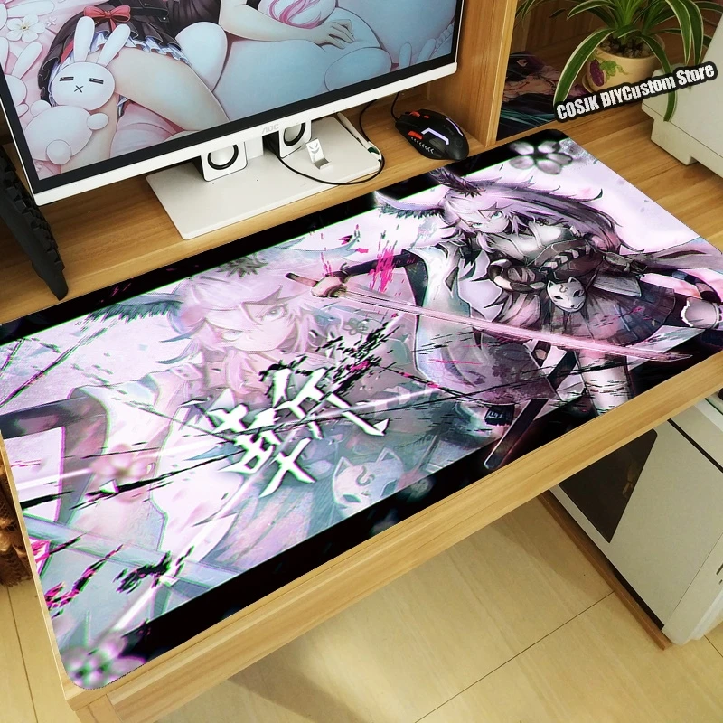 Новый Коврик для мыши Аниме Honkai Impact 3 Yae Sakura большой милый игровой коврик