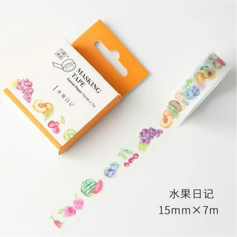 1 шт блеск лента Washi 15 мм * 7 м японский Бумага изоляционная клейкая наклейки с