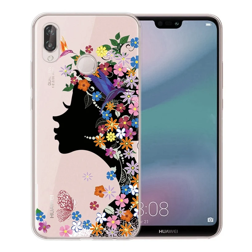 Мягкий чехол для huawei Honor 7A 8A 8X 8C 9 10 mate 20 P Smart P10 Lite Nova 3 City Girl губ ТПУ D643 |