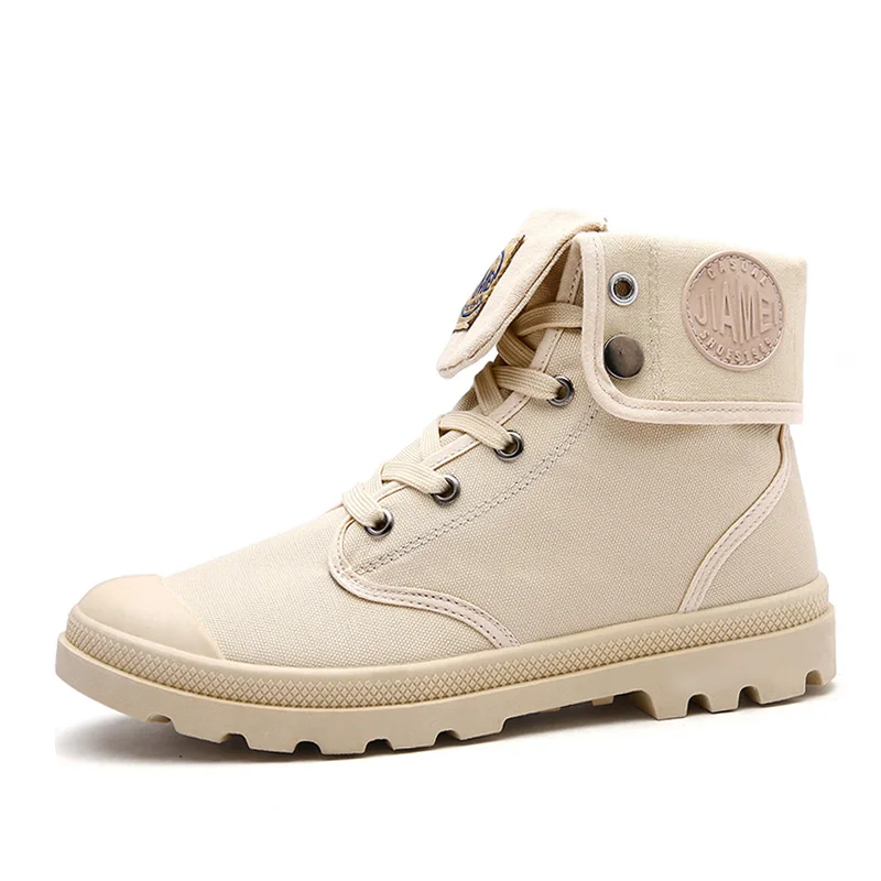 

Men high top Canvas shoes Military Tactical Boots Desert Combat Outdoor Army Travel Shoes Ankle Boots gray black boots