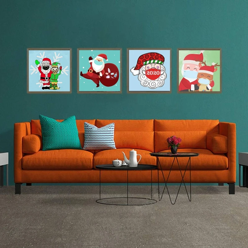 

Santa Mask 5D Full Drill Diamond Painting Embroidery Cross Stitch Kits DIY Home Decoration