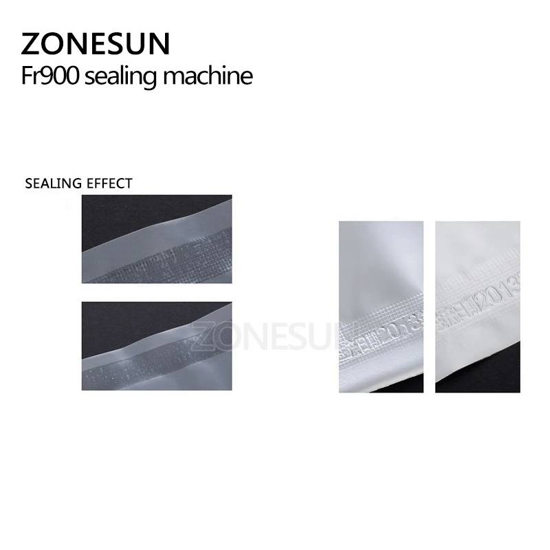 

ZONESUN FR-900 Automatic Continuous film sealing machine plastic bag package machine Expanded food band sealer