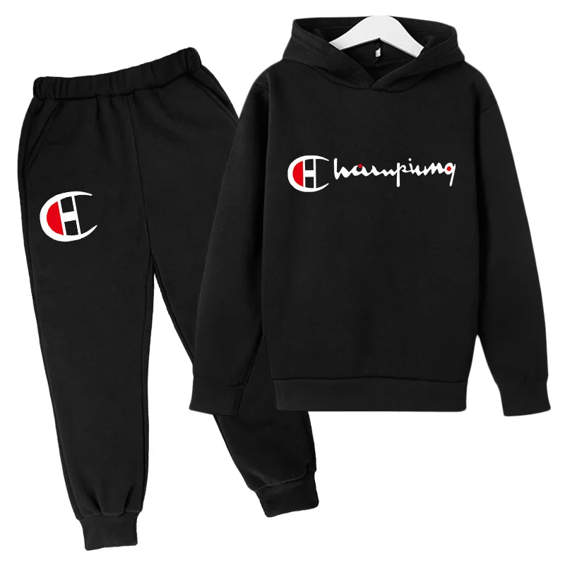 

Autumn/Winter kids casual sweater clothing sets children's sweater outdoor + pants suit kids long sleeve hoodies for 4t-14t