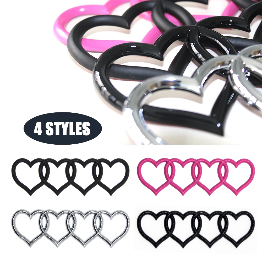

Love Heart Logo Rear Trunk Badge Emblem Decal Sticker Replacement for A4 A3 A5 A6 A4L B8 car Logo decal car tail label vehicle