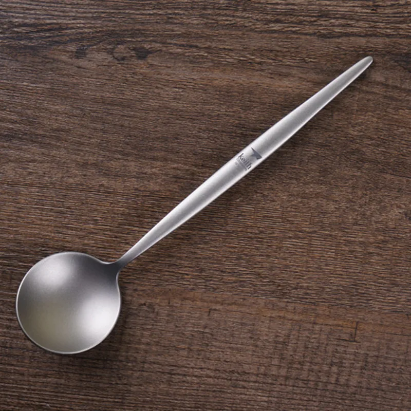 

Keith Titanium Spoon Portable Ultralight Travel Outdoor Cutlery Hiking Camping Picnic Tableware Ti5205 Only 63g