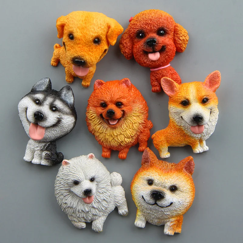 Милые всемирно известные собаки hutchiskoki бульдог модель ручной работы магниты на