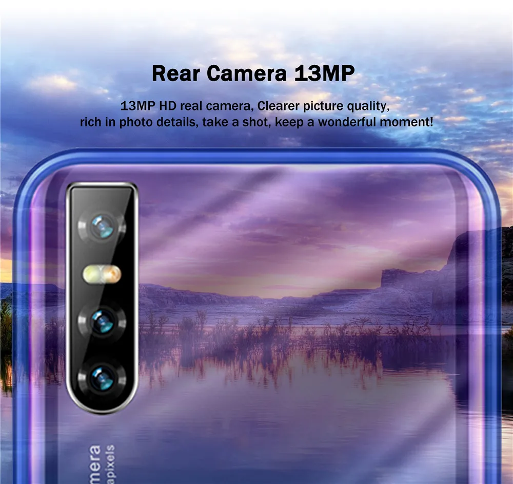 Смартфон X2 Pro экран 6 26 дюйма 4 Гб ОЗУ 64 ПЗУ четыре ядра 13 МП распознавание лица
