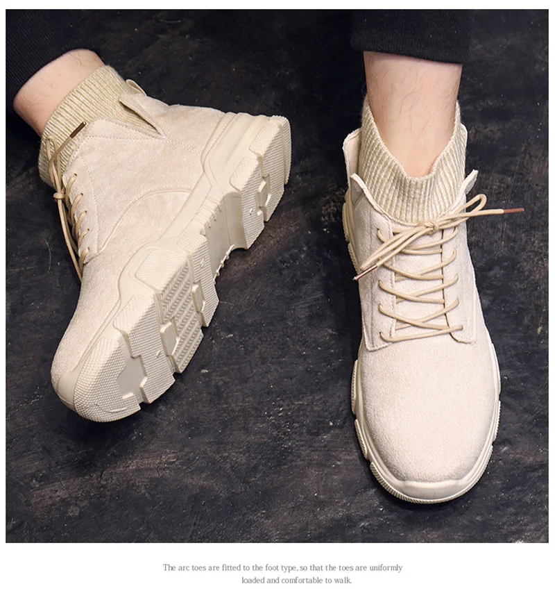 Новые осенне-зимние ботинки; Мужская зимняя обувь; модные мужские ботильоны на толстой подошве; удобная брендовая зимняя мужская обувь; A1793