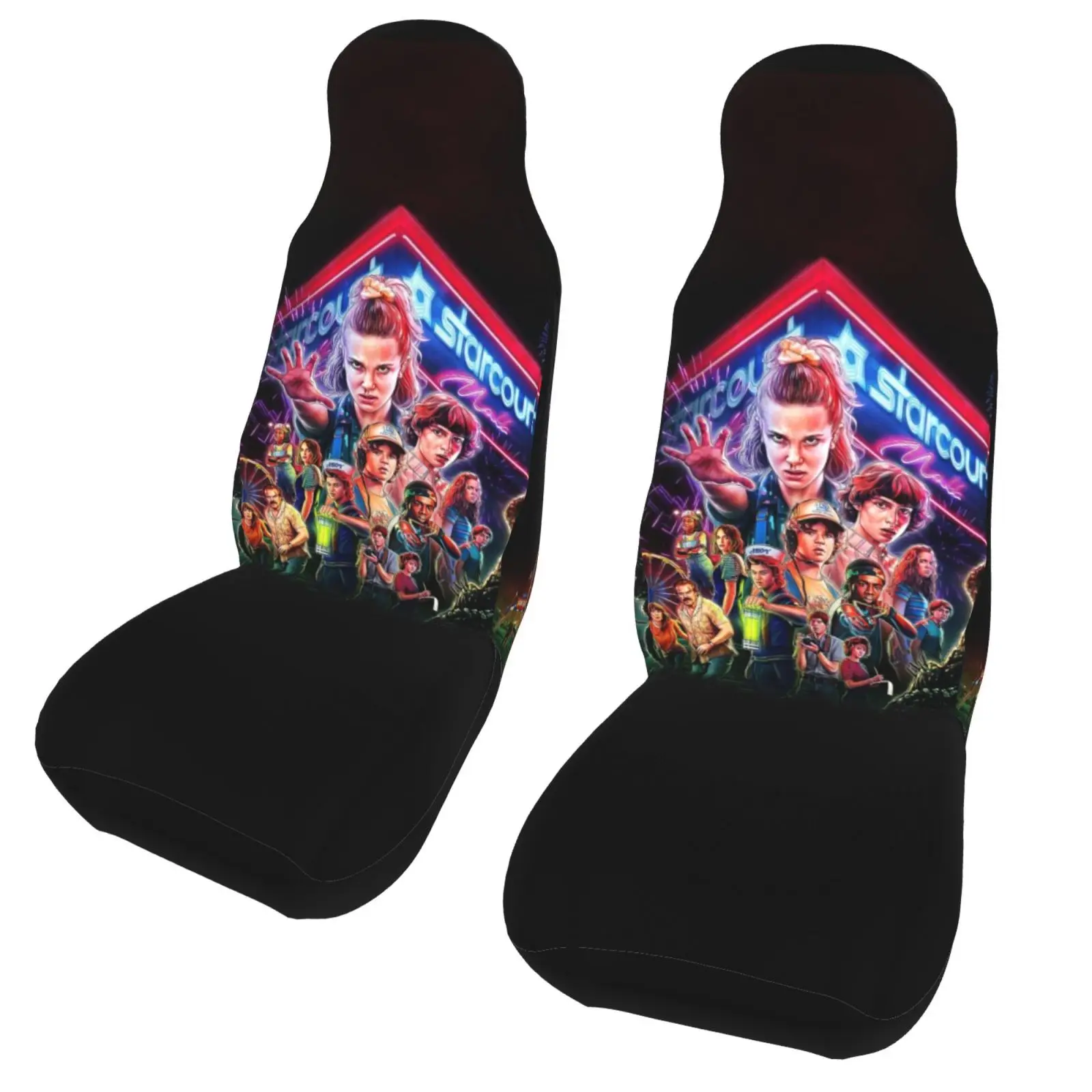 

Чехлы на сиденья автомобиля с принтом на заказ из сериала «очень странные дела»