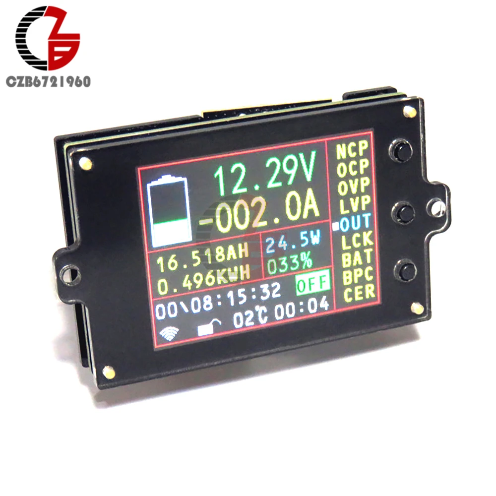 Цифровой вольтметр амперметр измеритель мощности свинцово кислотный литиевый