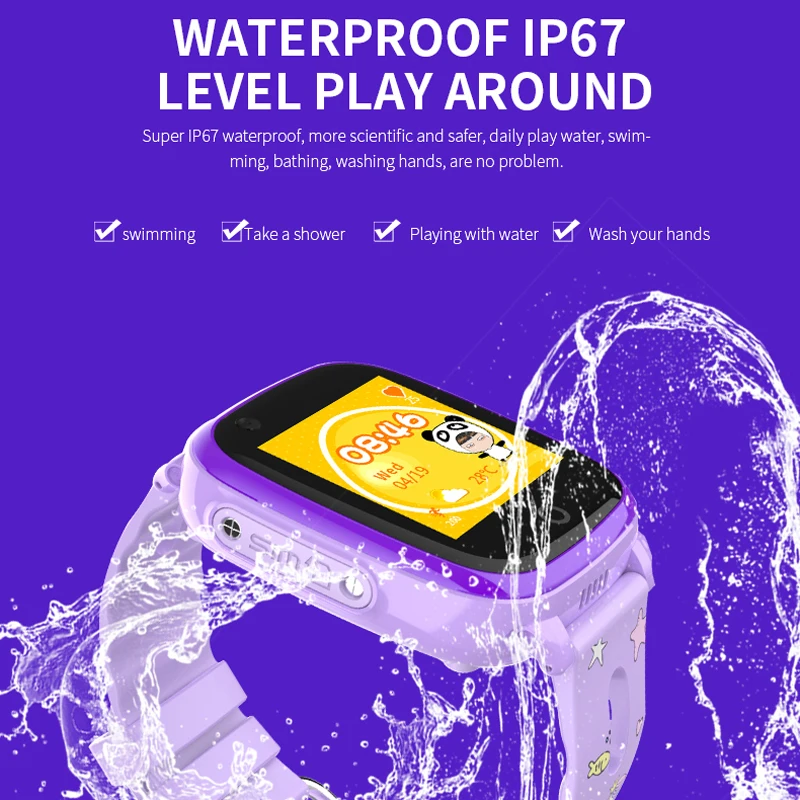 696 DF33Z 4G Smart Kids Watches Waterproof video call One-click SOS for help Camera WIFI GPS location tracking Children's watch