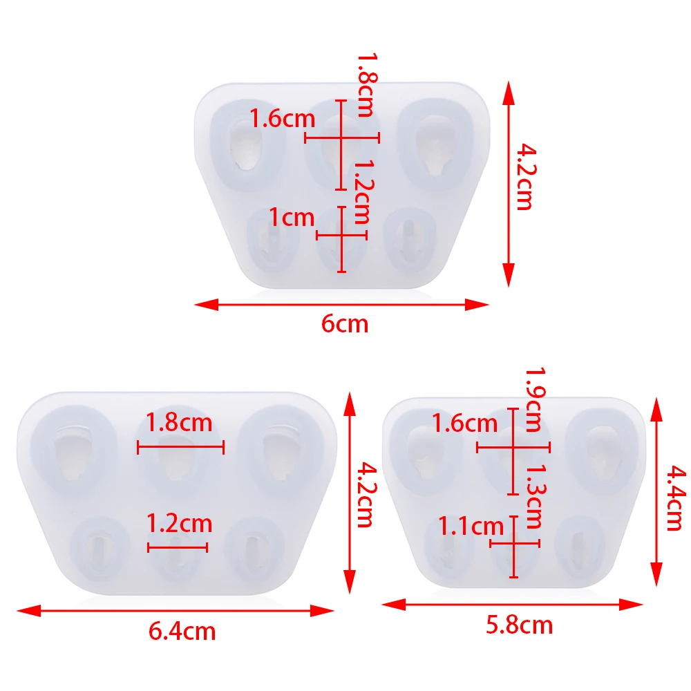 1 шт. силиконовая форма для браслета в виде черепа |