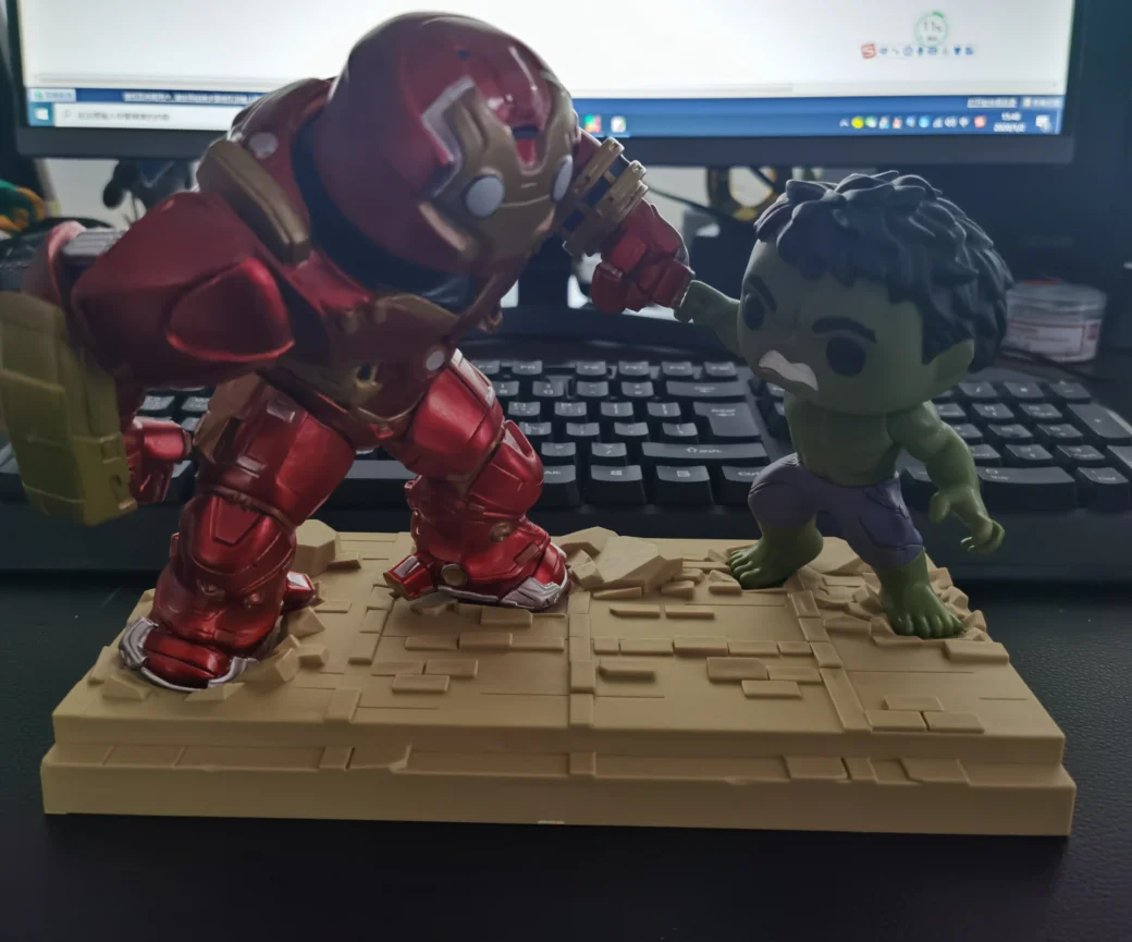 Marvel Мстители халкбастер Vs. Халк виниловая модель Фигурка кукол игрушки |