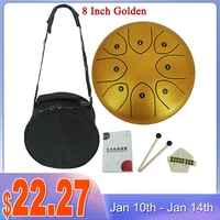 6 inch 8 inch tongue drum 8 tune steel hand pan drum tank drums with drumsticks padding bag percussion instruments accessories