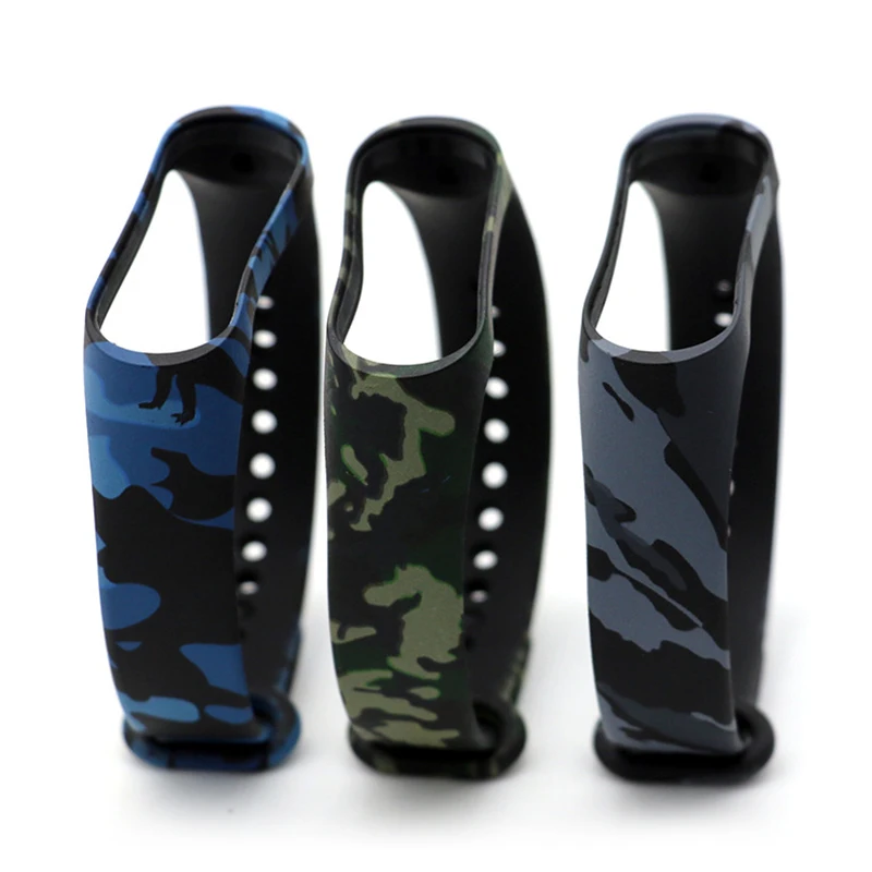 for xiaomi band m4 silicone camouflage replacement wrist band strap bracelet hot wearable devices for m4 strap bracelet free global shipping