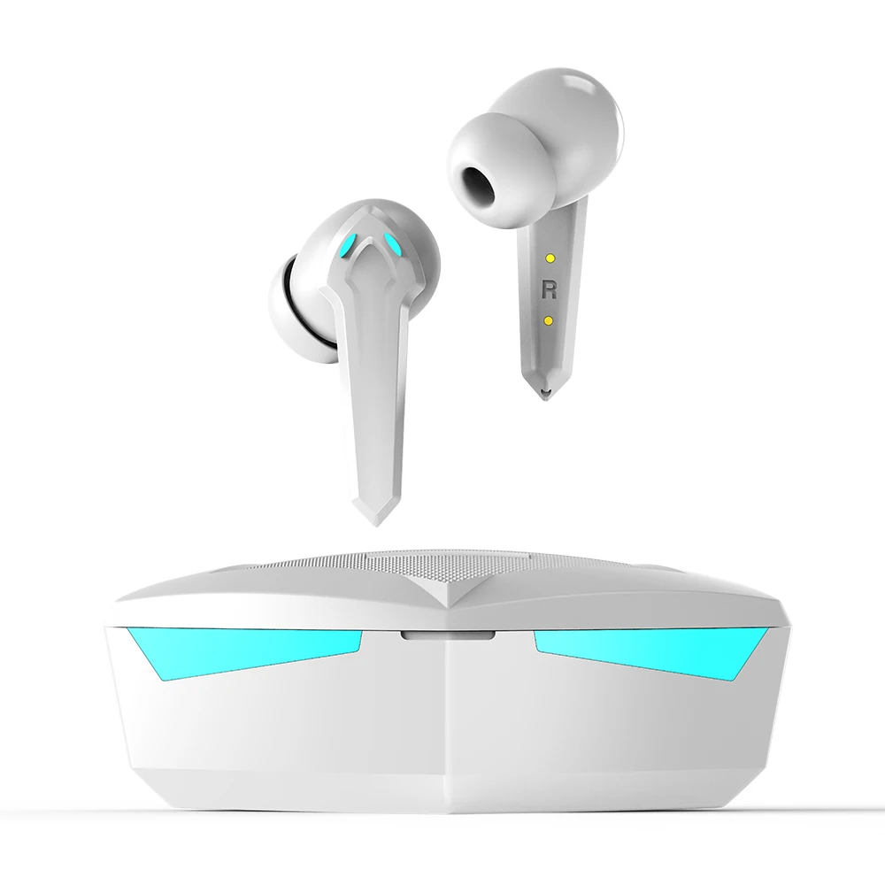 

Bluetooth-гарнитура TWS игровая с зарядным футляром, подсветкой и микрофоном