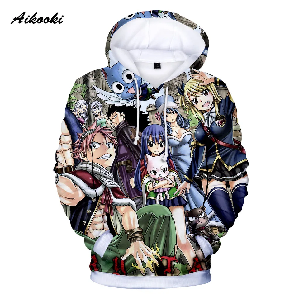 

Fashion Cartoon Fairy Tail 3D Hooded Boys/Girls Fairy Tail Hoodies Men/Women Hoodie Sweatshirt 3D Thin Polluvers Tops Hoody