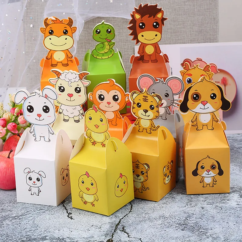 12 шт мультфильм милый ребенок душ конфеты коробка бумажная Подарочная сумка