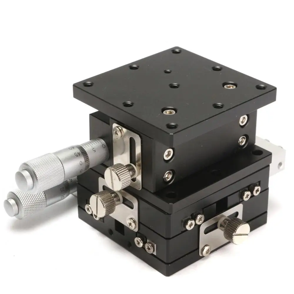 

60x60mm Trimming Platform Bearing Tuning Sliding Table XYZ 3 Axis Linear Stage