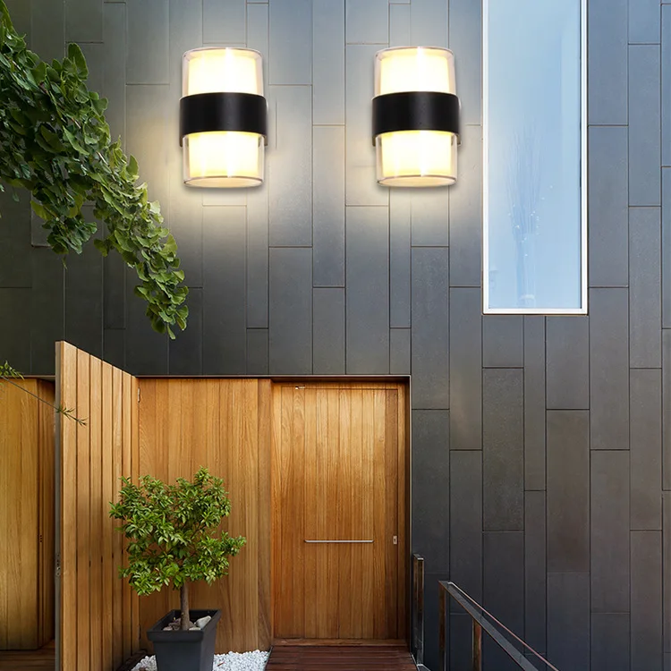 Светодиодный настенный светильник IP65 Водонепроницаемый Открытый садовый 85-265 в