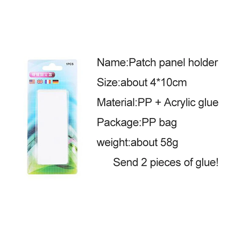

1PCS ABS Socket Plug Holder Sticker Power Strip Wall Fixer Self-adhesive Portable Traceless Row Plug-in Wall Mounted Type