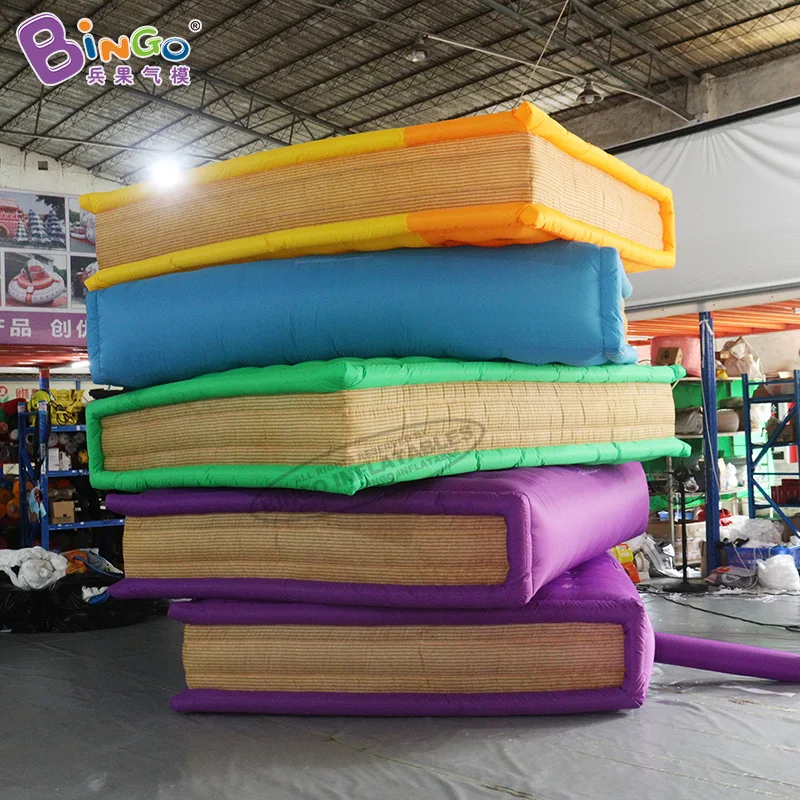 

Customized 3mH inflatable book model for bookstore decoration / giant inflated book replica balloons for event display - toys