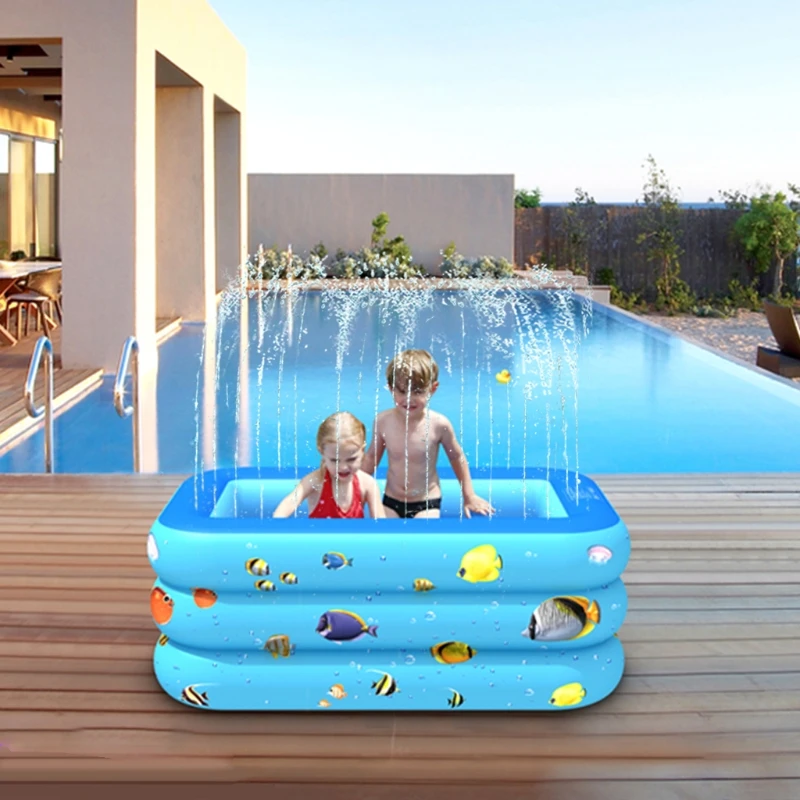 94/83 дюймов детский бассейн поливальная машина для сада брызг площадку складной