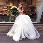 Женская Длинная свадебная юбка, длинная строгая юбка цвета слоновой кости, с оборками, на заказ, 2021