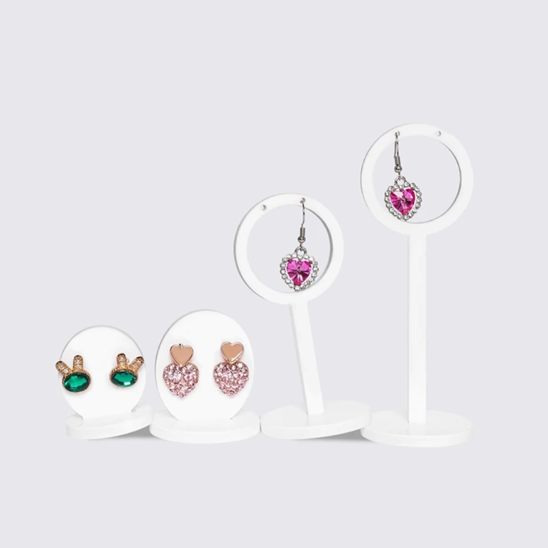 

2Pcs/Set Earrings Holder Shelf Jewelry Display Show Rack Stand Storage Organizer N0HE