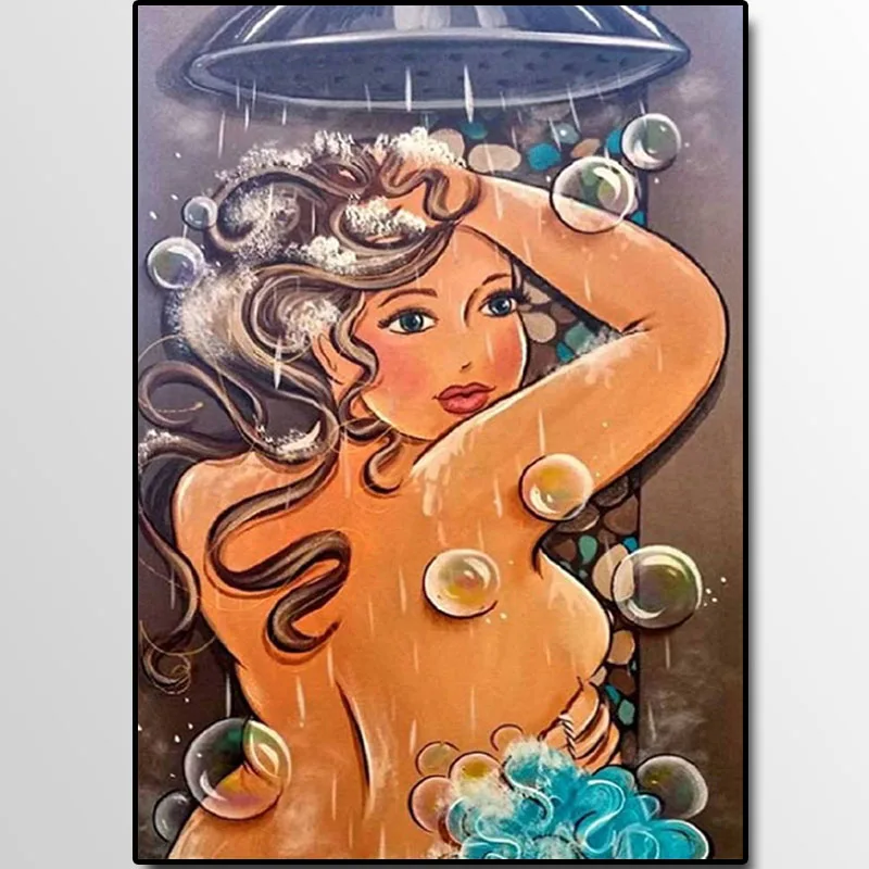 

Diamond Embroidery Bath Fat Full Diamond Painting Rhinestone Round / Square Diamond Mosaic Painting