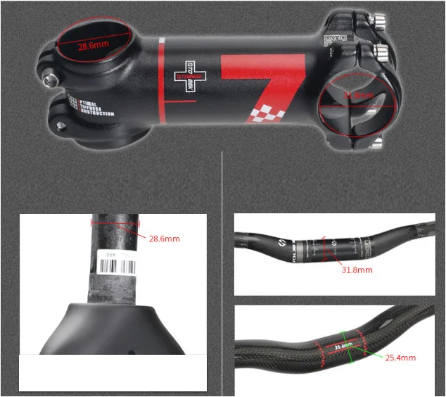 

Bicycle Accessories Mountain Bike Stem Anode 7 Degree 60-110mm Bicycle Road Bike Leader Mountain Bike Stem Road Bike Stem