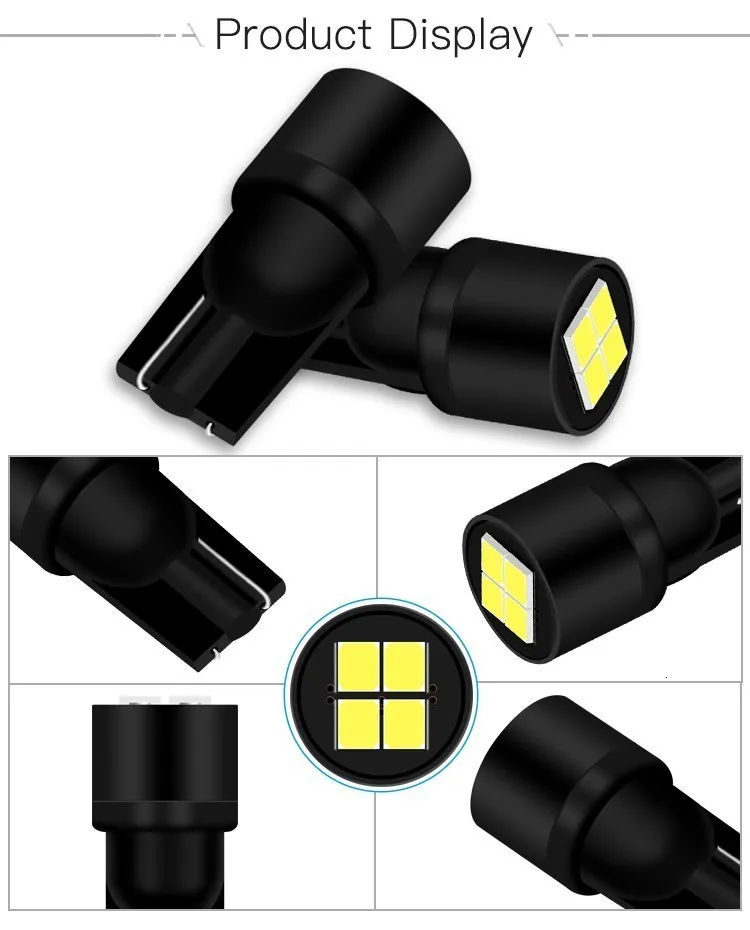 2 шт. T10 W5w 194 2835 4Smd светодиодные лампы поворотные парковочные Ширина укрыты внутренной сводной светильник для чтения настольная лампа стайлинга автомобилей 12V