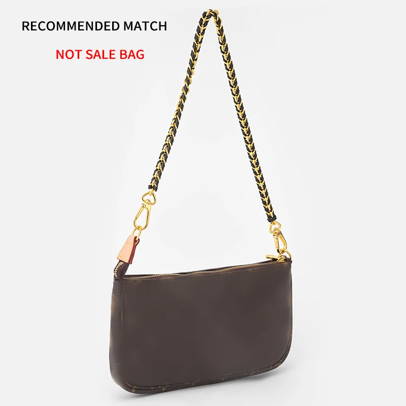 New 45cm Shoulder Bag Chains With Leather ,DIY Strap For Women Bags Handle ,Accessories for Handbags