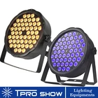 Dmx сценисветильник вой эффект 54 теплый белый Номинальный свет 54 УФ светодиодный черный свет стробоскоп звук вечерние светильник Свадьба DJ шоу настроить светодиодный ОД