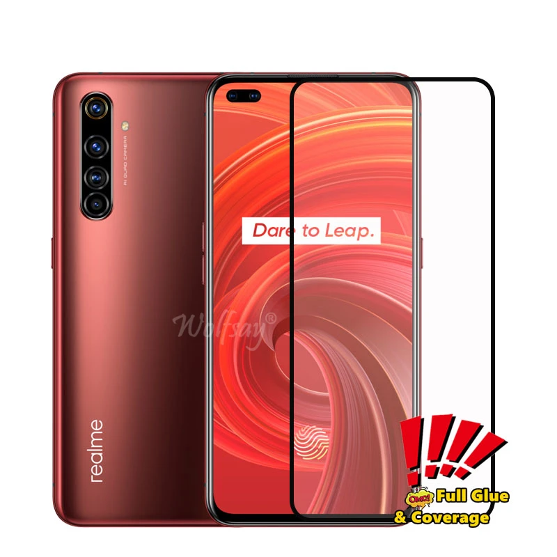2 шт. закаленное стекло для Oppo Realme X50 Pro защита экрана полное покрытие 5G Стекло телефона X50|Защитные стёкла и